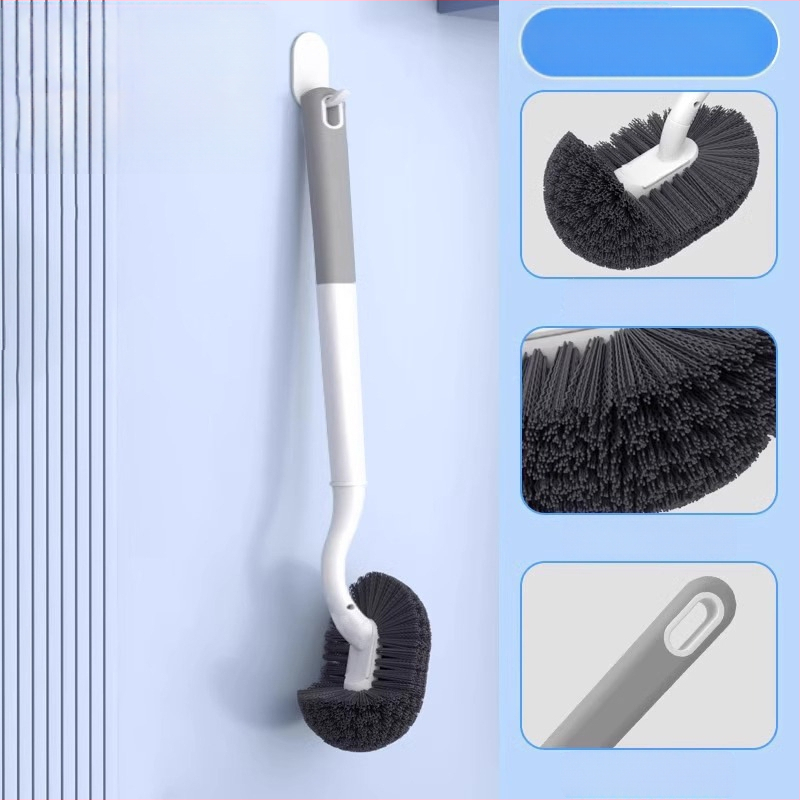 Kefa na toaletu, nástenná, s dlhým držadlom, plastová, 80 g