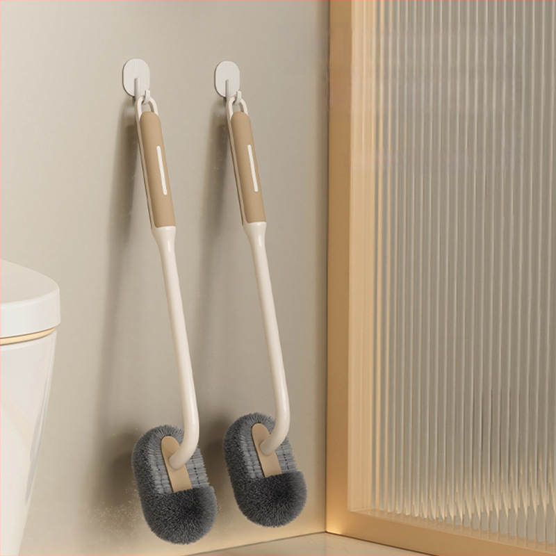 Kefa na toaletu s mäkkými štetinami, nástenné zavesenie, dlhá rúčka – pre domácnosť, čistenie bez mŕtveho uhla; Pôvod Yiwu; Materiál plast; Hmotnosť 125 g; Balenie 0pp vrecko + zväzovací drôt; Množstvo: 1