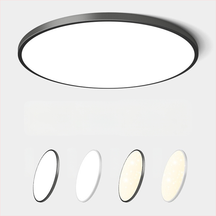 LED lubų šviestuvas su trimis apsaugomis, 220V, 3–5 m² aprėptis, akrilo korpusas su ABS gaubtu, tinka virtuvei ir tualetei