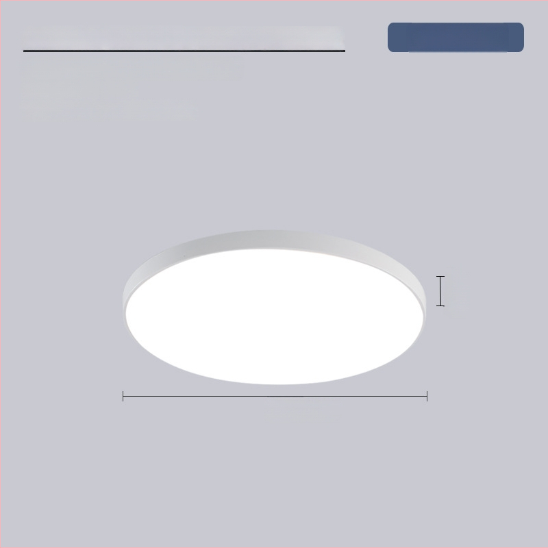 LED lubų šviestuvas su trimis apsaugomis, 220V, 3–5 m² aprėptis, akrilo korpusas su ABS gaubtu, tinka virtuvei ir tualetei