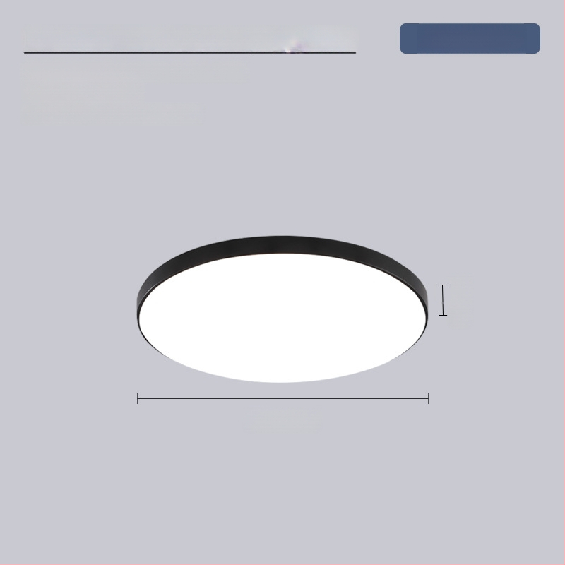 LED lubų šviestuvas su trimis apsaugomis, 220V, 3–5 m² aprėptis, akrilo korpusas su ABS gaubtu, tinka virtuvei ir tualetei