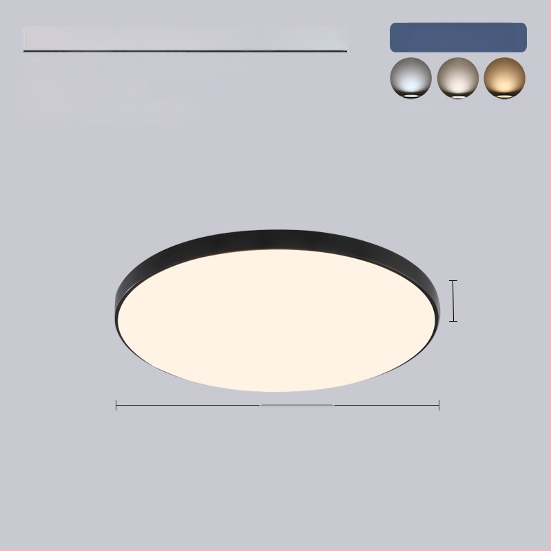 LED lubų šviestuvas su trimis apsaugomis, 220V, 3–5 m² aprėptis, akrilo korpusas su ABS gaubtu, tinka virtuvei ir tualetei