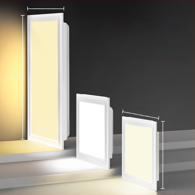 LED plokščias panelės šviesa, P02, 220V, CRI 80, aliuminio lydinys