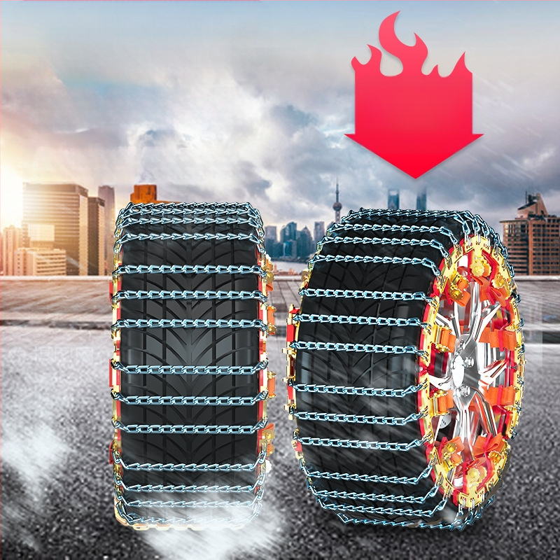 T formos slydimo grandinės automobiliams, plienas, universalus aliuminio ratlankiams, padangų dydžiai 165-275, svoris 3-13 kg