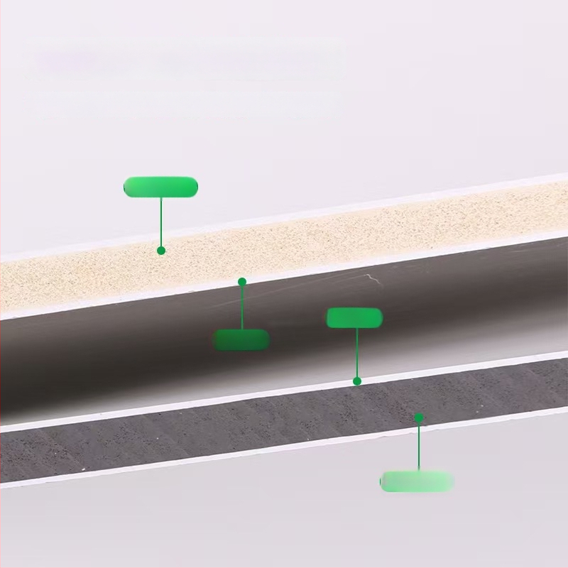 Seinapaneel – Ühine paneel 01; Materjal: bambusest puidujäätmed, puidust viimistlus, bambuse süsi, süsinik kristallid, alumiiniumtuumik; Heli isolatsioon 50; Soojusjuhtivus 0.11