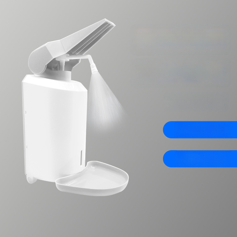 Rankinis muilo dozatorius su rankų spaudimo funkcija, sieninis montavimas, ABS inžinerinis plastikas, šiuolaikinis minimalistinis stilius, Idas