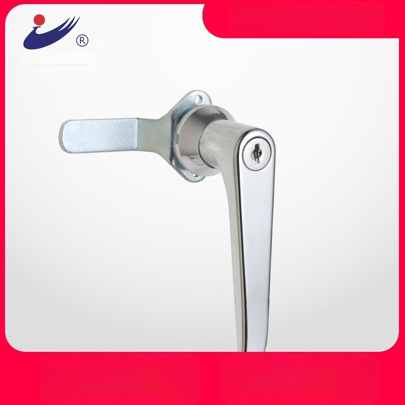 Hengzhu MS316 cinko lydinio rankenos užraktas paskirstymo skydeliams, aukštos ir žemos įtampos skydeliams, blizgus chromo paviršius