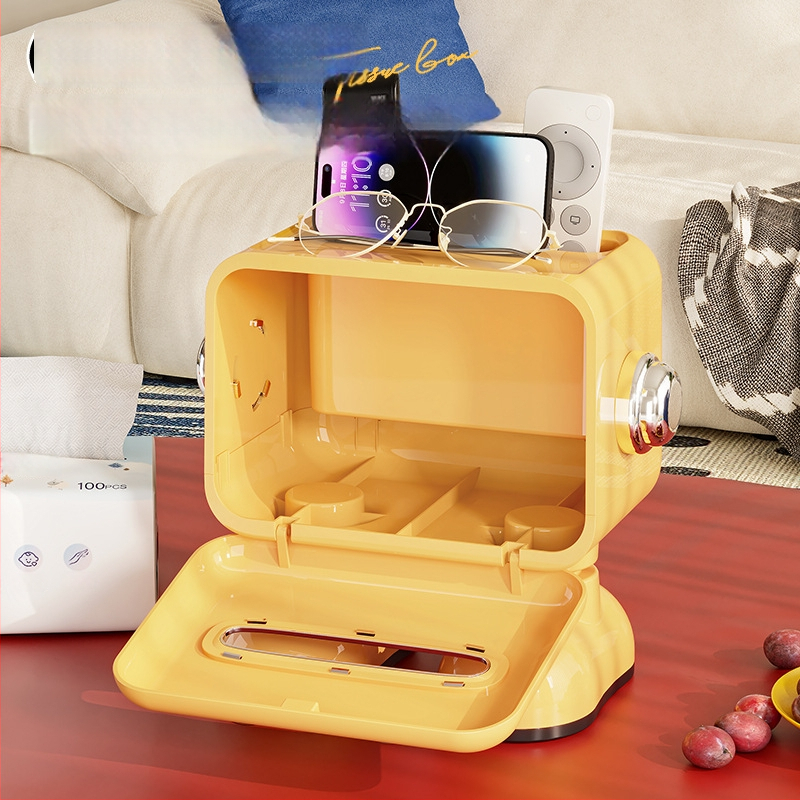 Laudade salvrätikute kasti flip-lukuga, plastikust mitmeotstarbeline hoidik, veekindel, elutoa jaoks