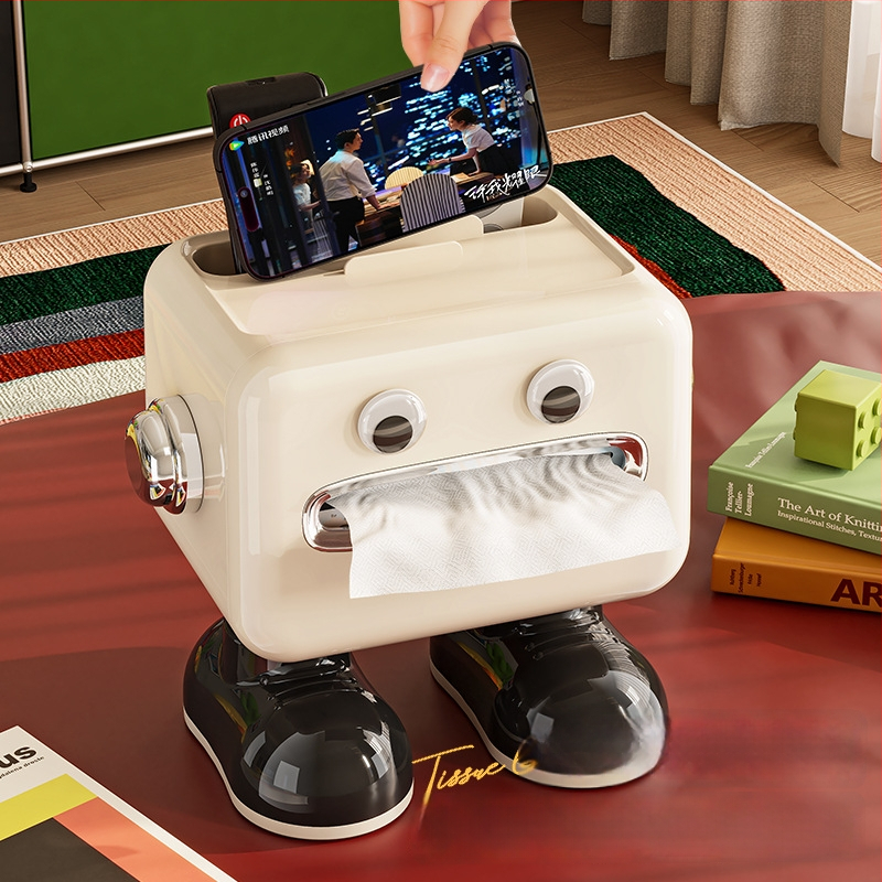 Laudade salvrätikute kasti flip-lukuga, plastikust mitmeotstarbeline hoidik, veekindel, elutoa jaoks