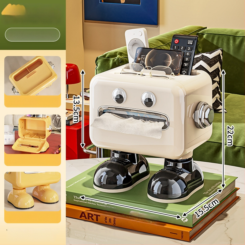 Laudade salvrätikute kasti flip-lukuga, plastikust mitmeotstarbeline hoidik, veekindel, elutoa jaoks