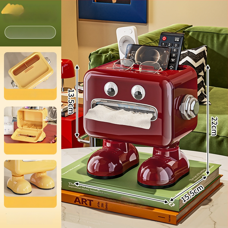 Laudade salvrätikute kasti flip-lukuga, plastikust mitmeotstarbeline hoidik, veekindel, elutoa jaoks