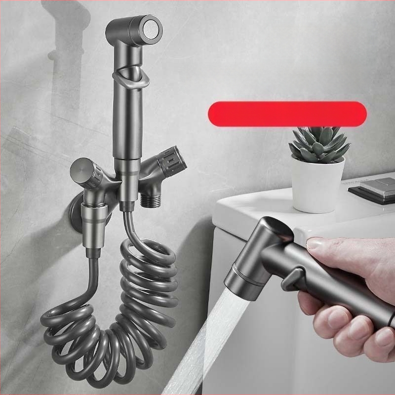 Toaletný sprej s uhlovým ventilom, meď, jednofunkčný, CE certifikát, možnosť prispôsobenia, montáž nie je zahrnutá