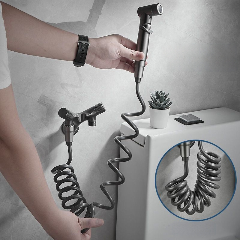 Toaletný sprej s uhlovým ventilom, meď, jednofunkčný, CE certifikát, možnosť prispôsobenia, montáž nie je zahrnutá