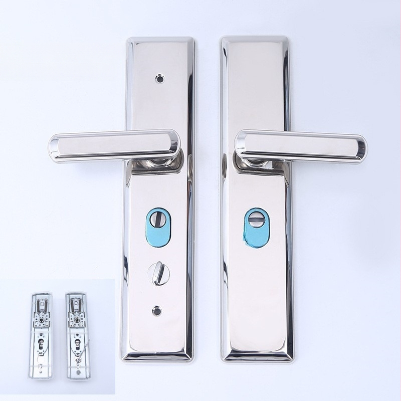 Julong nerūdijančio plieno durų rankenos skydelis, universalus taikymas, šiuolaikiškas minimalistinis stilius