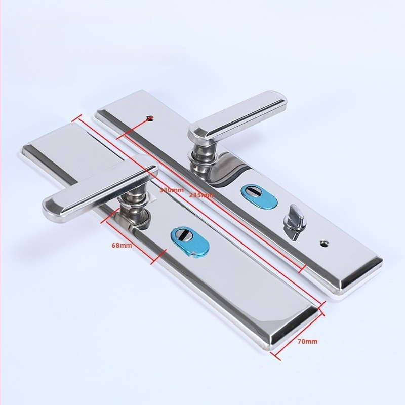 Julong nerūdijančio plieno durų rankenos skydelis, universalus taikymas, šiuolaikiškas minimalistinis stilius