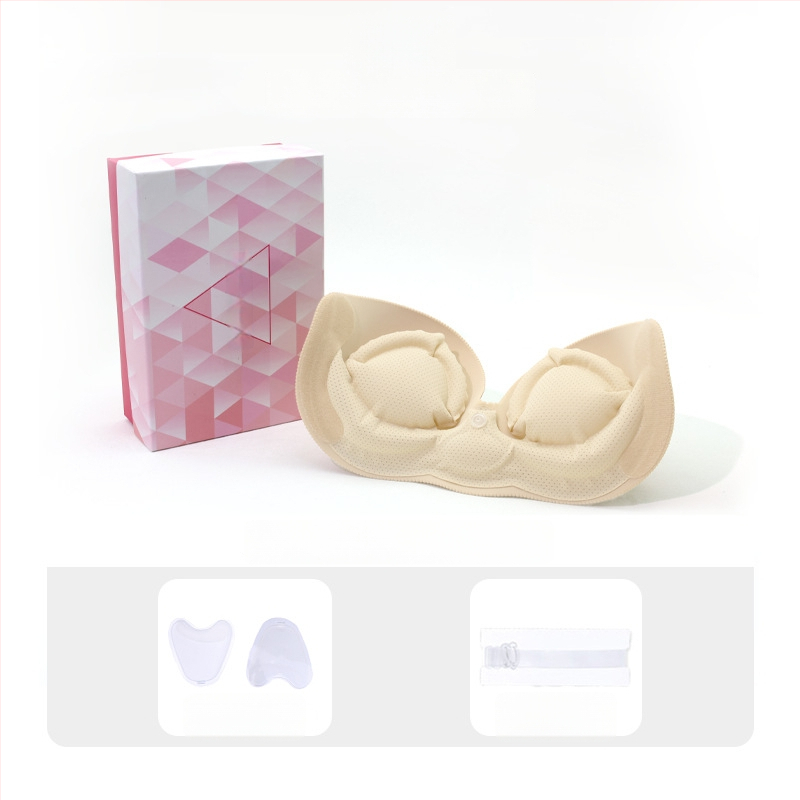 Jednodielna nafukovacia neviditeľná podprsenka pre malé prsia, push-up, bezšvový dizajn, odnímateľné dvojité ramienka, bočné zapínanie, nylon s elastanom, vhodný na svadobné šaty