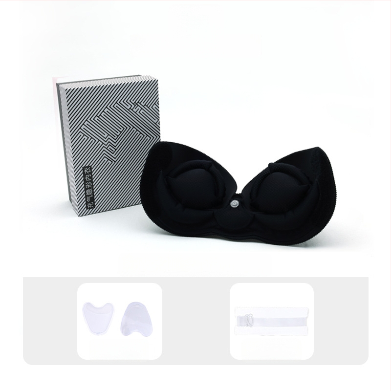 Jednodielna nafukovacia neviditeľná podprsenka pre malé prsia, push-up, bezšvový dizajn, odnímateľné dvojité ramienka, bočné zapínanie, nylon s elastanom, vhodný na svadobné šaty