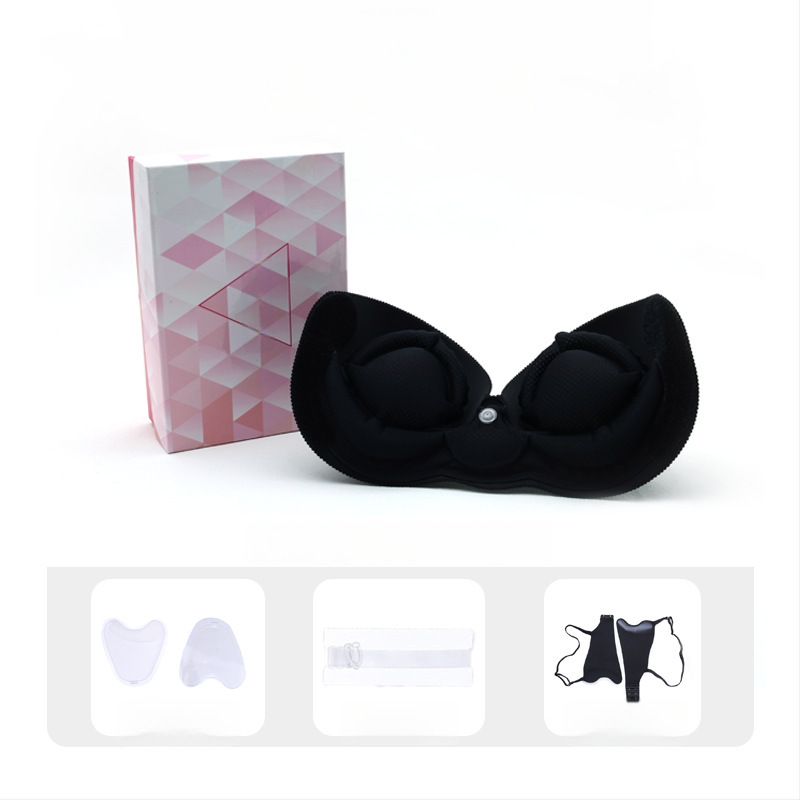 Jednodielna nafukovacia neviditeľná podprsenka pre malé prsia, push-up, bezšvový dizajn, odnímateľné dvojité ramienka, bočné zapínanie, nylon s elastanom, vhodný na svadobné šaty