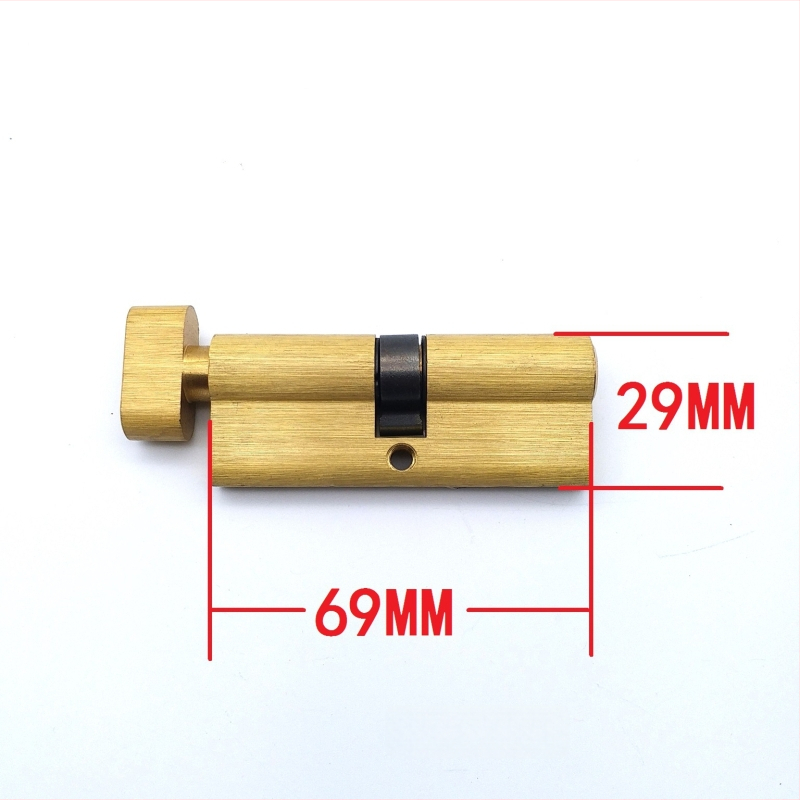 Vnútorný cylindr zámku na dvere, z čistého meďa, pre drevené dvere — 170 g, blister balenie, moderný minimalistický štýl