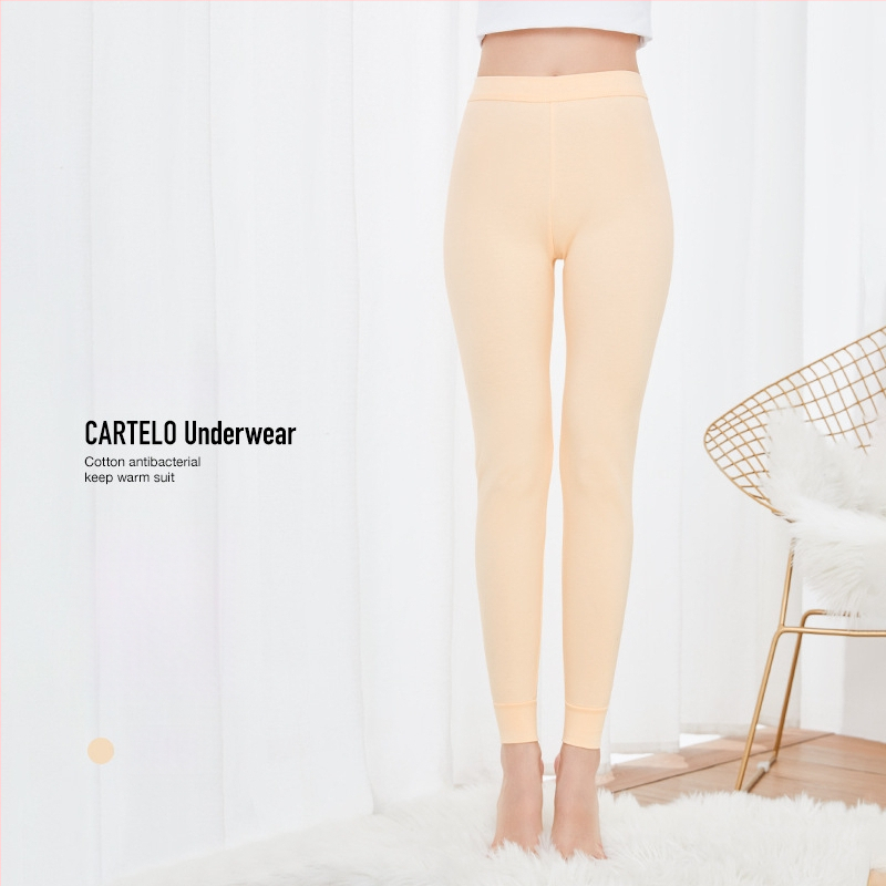 Moterų grynos medvilnės antibakterinės šilumos kelnaitės, vienos sluoksnio, 95–100% medvilnė, tankis 201–250 g/m²