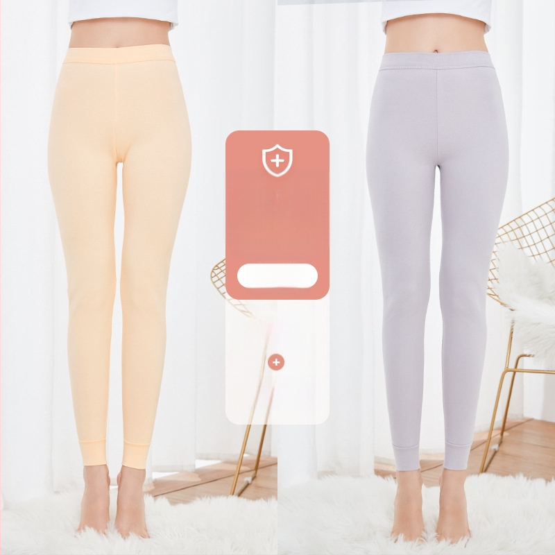 Moterų grynos medvilnės antibakterinės šilumos kelnaitės, vienos sluoksnio, 95–100% medvilnė, tankis 201–250 g/m²