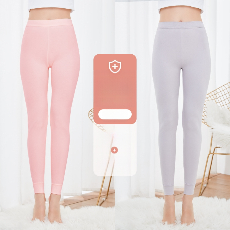 Moterų grynos medvilnės antibakterinės šilumos kelnaitės, vienos sluoksnio, 95–100% medvilnė, tankis 201–250 g/m²