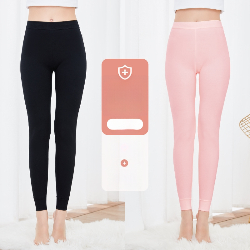 Moterų grynos medvilnės antibakterinės šilumos kelnaitės, vienos sluoksnio, 95–100% medvilnė, tankis 201–250 g/m²