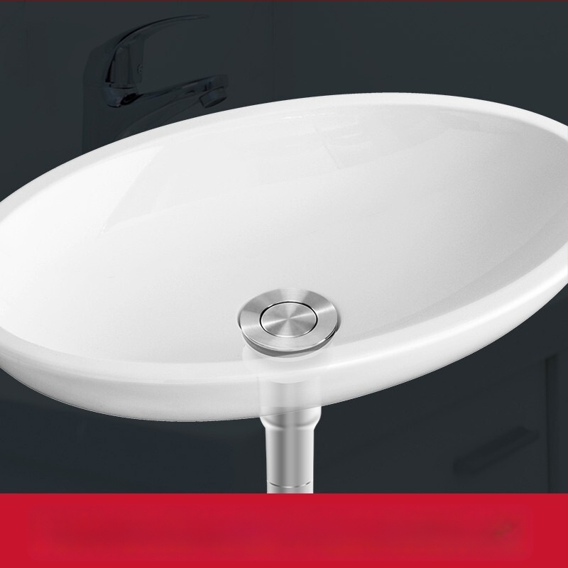 Lilong LL-15003 nerezová oceľ, jednopolový univerzálny flip-drain pre keramickú umývadlo – materiál 304, hmotnosť 256, moderný jednoduchý štýl
