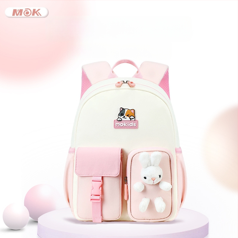 Bērnu mugursoma skolas vajadzībām no Oxford auduma, viegla un elpojoša, ar gaisa spilvenām plecu siksnām, izturīga pret nodilumu, poliestera oderējums