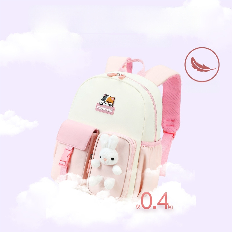 Bērnu mugursoma skolas vajadzībām no Oxford auduma, viegla un elpojoša, ar gaisa spilvenām plecu siksnām, izturīga pret nodilumu, poliestera oderējums