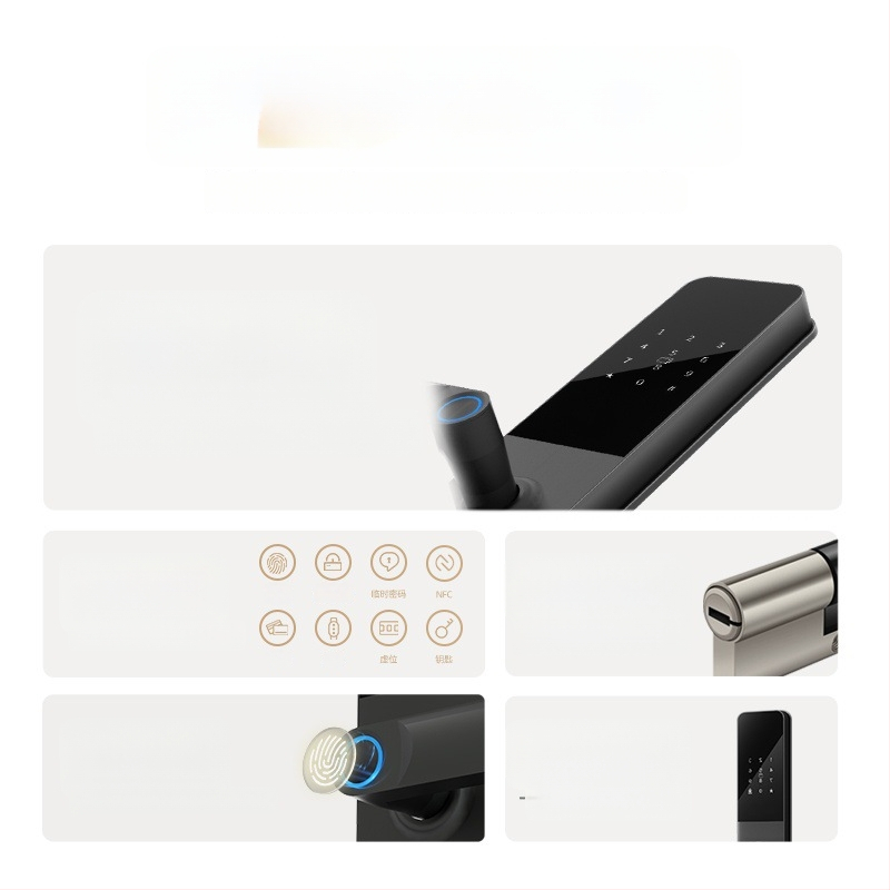 Nutikas lukk koos sõrmejälje ja parooliga — 40 sõrmejälgede salvestus; üle 1 000 000 avamiskordi; skaneerimise aeg <0,1 s; vale vastuvõtmine <0,001%; vale tagasilükkamine <1,0%