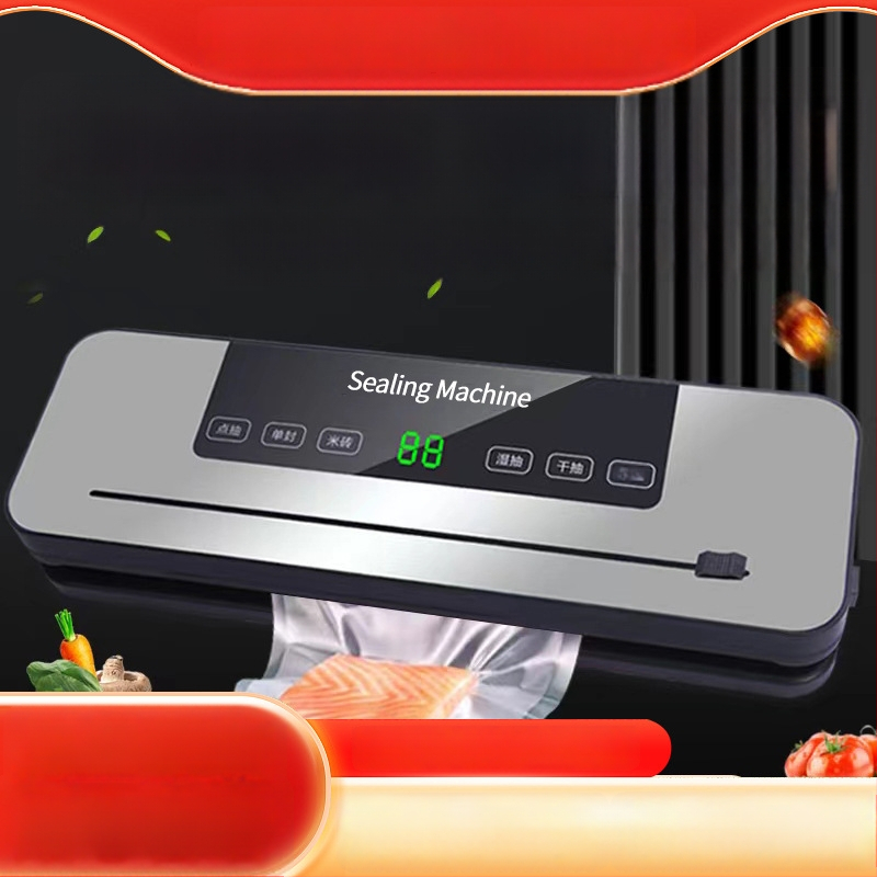 Mašina maisto įpakavimui su vakuumu, plastinės uždarymo, ABS korpusas, 100 W, kintamosios srovės maitinimas, talpa iki 500 ml