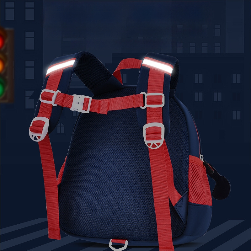 Olang lastele seljakott ekskavatora motiiviga, hingav ja veekindel polüester, ultrakerge, antibakteriaalne, kõverad õlarihmad