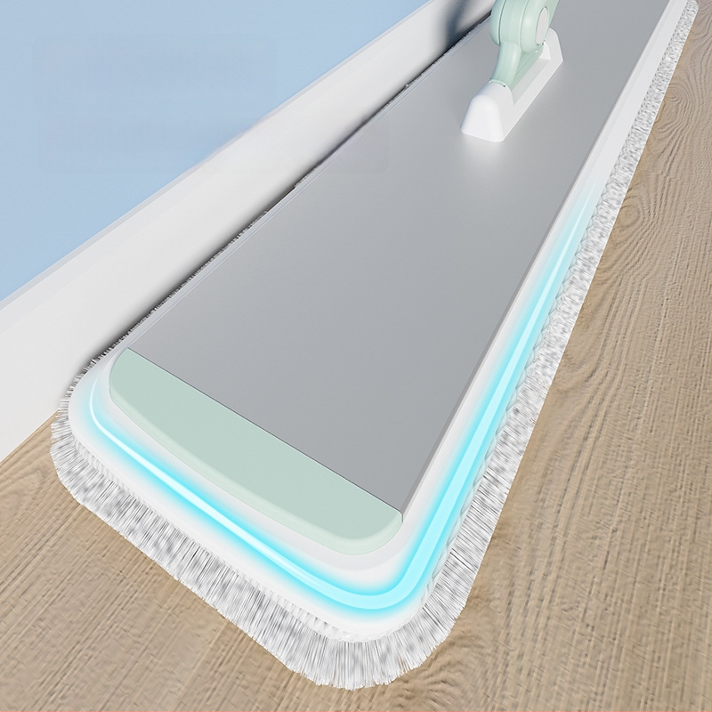 Plakanā mop ar alumīnija sakausējuma teleskopisko rokturi, mikrošķiedra, sausā/mitrā tīrīšana, nestspēja virs 10 kg