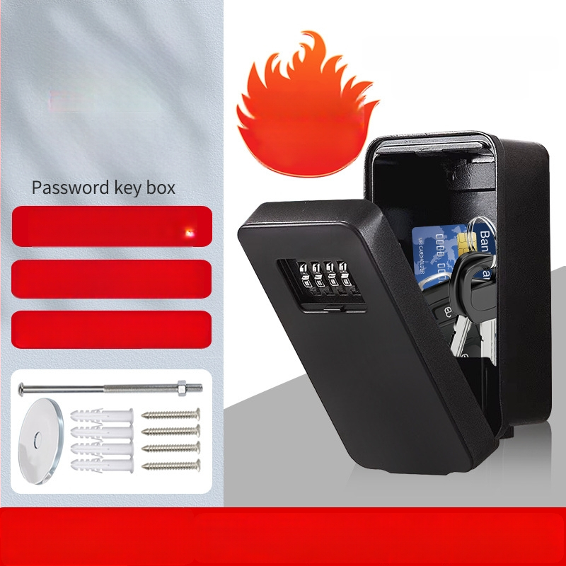 Kodo užrakinamas metalinis raktų seifas – Modelis 911, Car King; tinkamas statybvietėms, B&B ir kiemams (Modelis: 911; Medžiaga: metalas; Prekės ženklas: Car King; Tipas: kodinis užraktas; Pritaikymas: statybvietėms, B&B, kiemams)