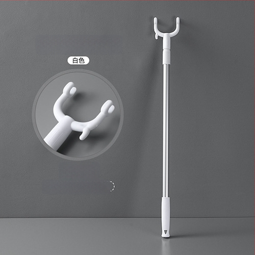 Teleskopická vidlica na oblečenie pre domáce použitie — sušiaca tyč z PP a vesmírneho hliníka, na balkón