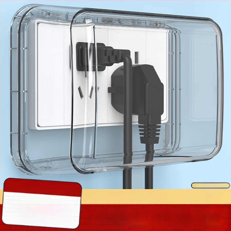 FDUN 118 tipo universalus dviejų polių atsparus vandeniui kištukų dangtelis, jungčių dėžutė išmaniajai tualetei ir karšto vandens boileriui