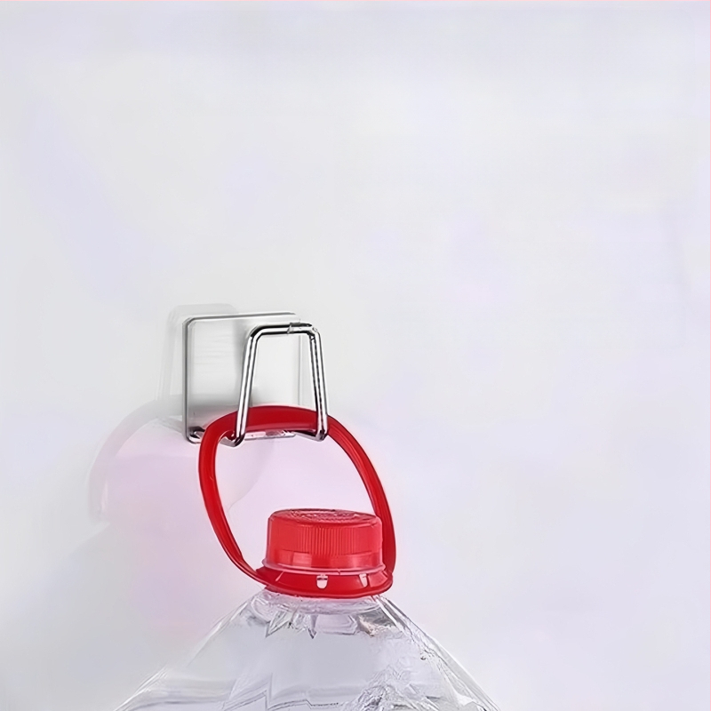 Kovový teleskopický steny držiak na tyč závesu s lepiacim klipom pre sušenie prádla na balkóne