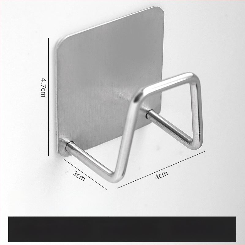 Kovový teleskopický steny držiak na tyč závesu s lepiacim klipom pre sušenie prádla na balkóne