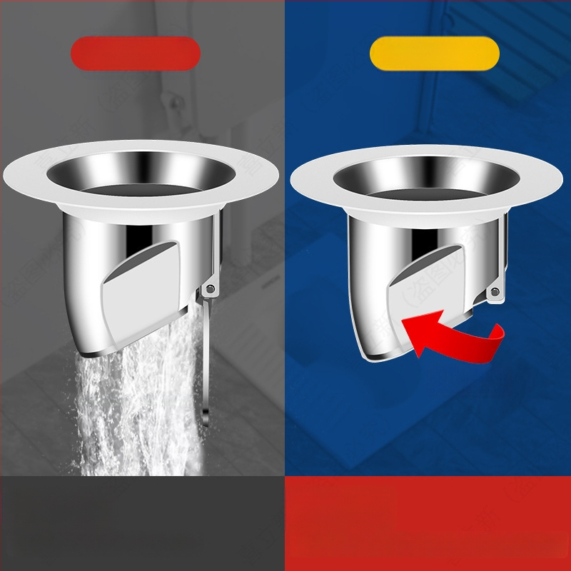 Kvapų blokavimo įrenginys squat tipo tualetui – ABS medžiaga, be vandens bakelio, be vandens barjero, be sifono, modernus paprastas stilius