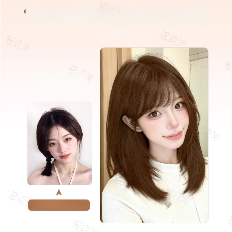 Parochňa pre dlhé rovné vlasy so stránkovým ofinou – Model X-129 – Vlákna odolné voči vysokej teplote – Mechanizmus