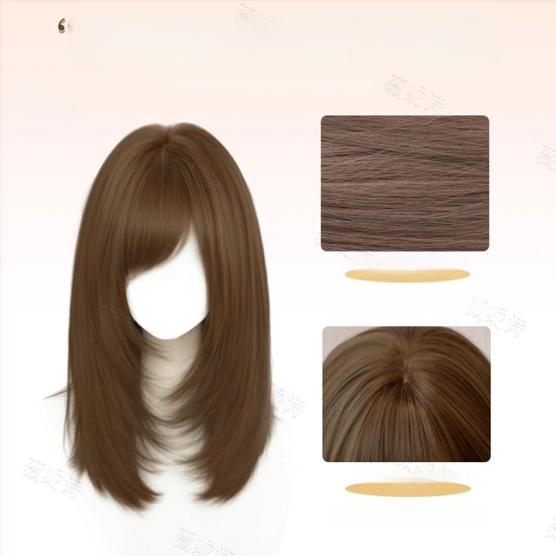 Parochňa pre dlhé rovné vlasy so stránkovým ofinou – Model X-129 – Vlákna odolné voči vysokej teplote – Mechanizmus