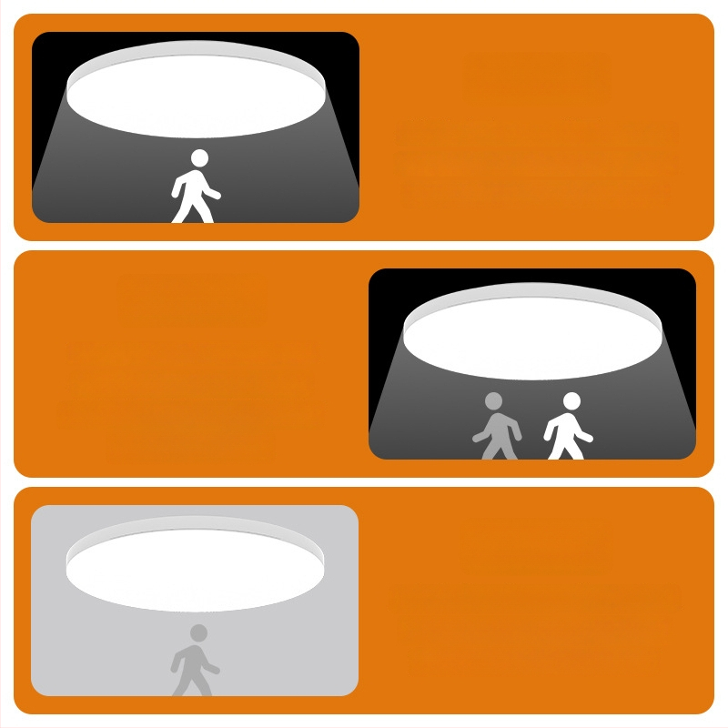 Lubų LED jutiklinis šviestuvas su balso valdymu koridoriui ir laiptams – 220V, 5-10 m² aprėptis, judesio jutiklis