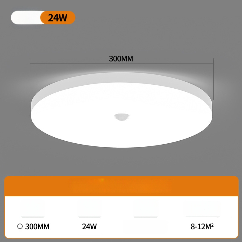 Lubų LED jutiklinis šviestuvas su balso valdymu koridoriui ir laiptams – 220V, 5-10 m² aprėptis, judesio jutiklis