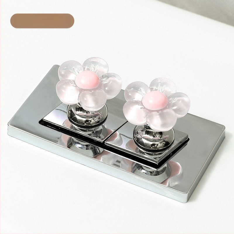 Tualeti loputusnupp – lilledisain, kaasaegne minimalistlik stiil, CX bränd, universaalne veetanki lüliti