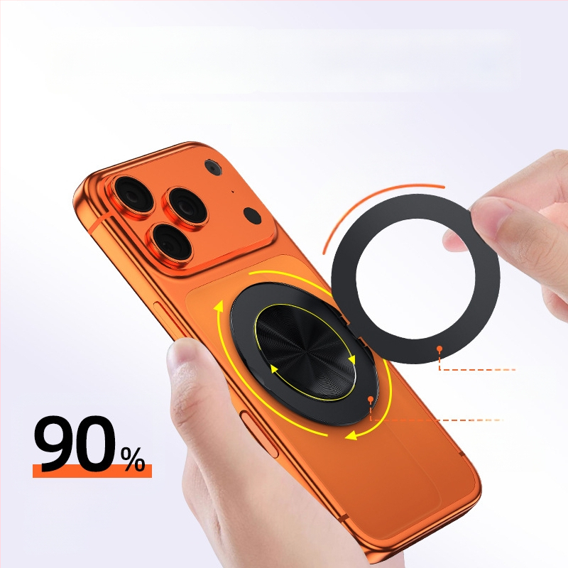 Nothing magnetinis telefono laikiklis su ABS+TPU+magnetu, dvigubas žiedas, MagSafe suderinamas, paprastas stilius