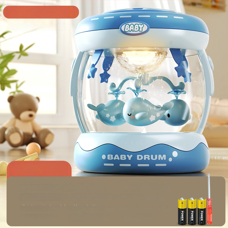 Yimi pöörlev muusikaline käetrumm mänguasi lastele vanuses 4–6 aastat, Bluetooth ja tuli, 3C sertifitseeritud (2023152202045704)