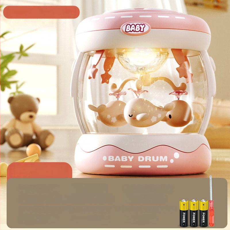 Yimi pöörlev muusikaline käetrumm mänguasi lastele vanuses 4–6 aastat, Bluetooth ja tuli, 3C sertifitseeritud (2023152202045704)