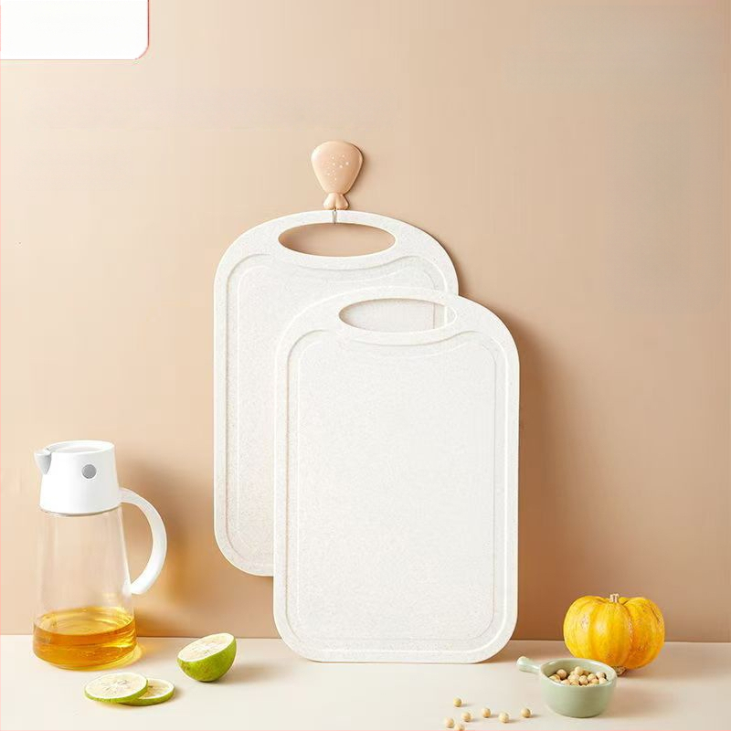 Doska na krájanie z pšeničnej slamy, dvojstranná, pre domáce použitie, moderný štýl jednoduchosti