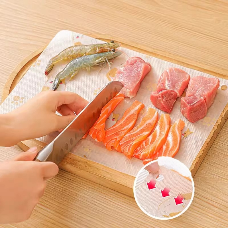 Jednorázová antibakteriálna protišmyková doska na krájanie potravín, PP/PE antibakteriálny masterbatch, prenosná, utookii